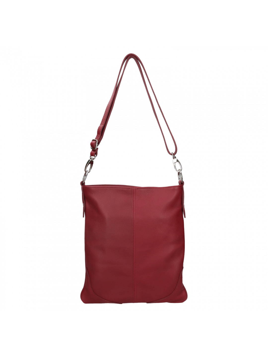 Dámská kožená crossbody kabelka Italia Pia – vínová